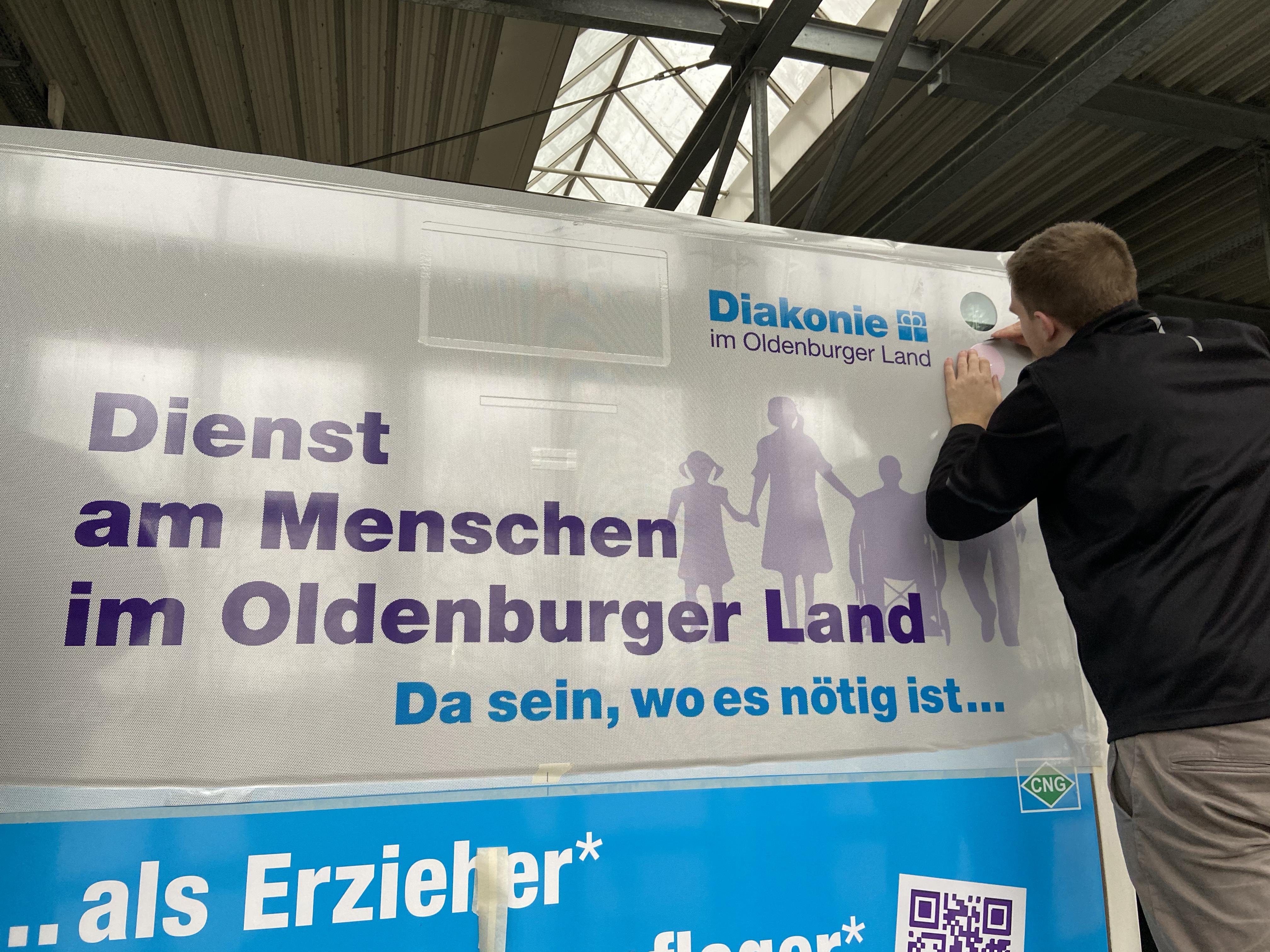 Bus Werbung V W G A 1511